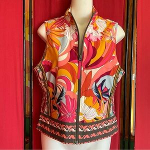 NWOT Johnny Was Bee Active Rachel May Zip Vest